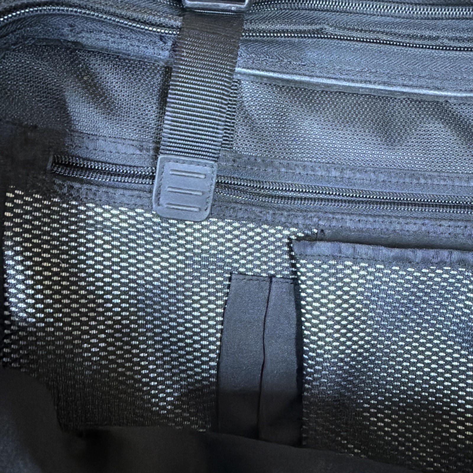TUMI Expandable 3-in-1 Travel Bag Backpack Briefcase Black Ballistic Nylon 22″