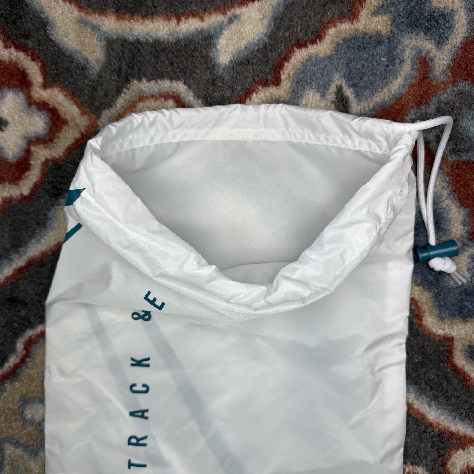 Nike Track & Field Spikes Shoe Drawstring Tote Bag White Spruce Green