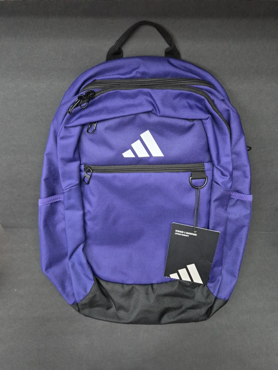 Adidas Striker 3 Purple 20 Inch Backpack: Brand New