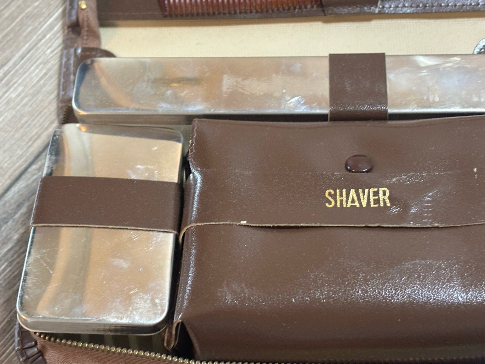 Coach Hide NOYMER Toiletry Dopp Bag Vintage Travel Case Mens Groom Kit W Germany