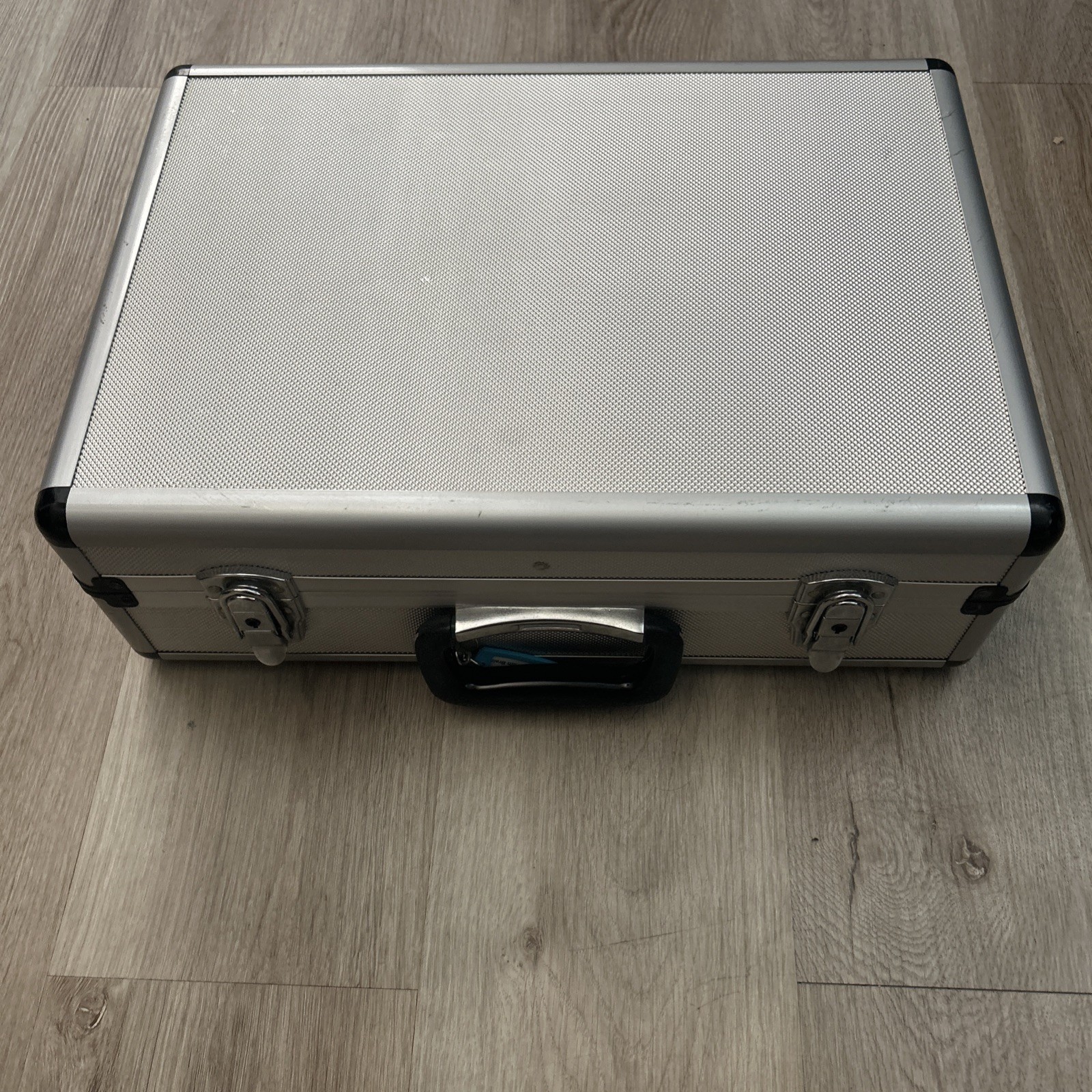 Aluminum Briefcase Locking Road Plane Gear Hard Storage Case 18x13x6 Silver