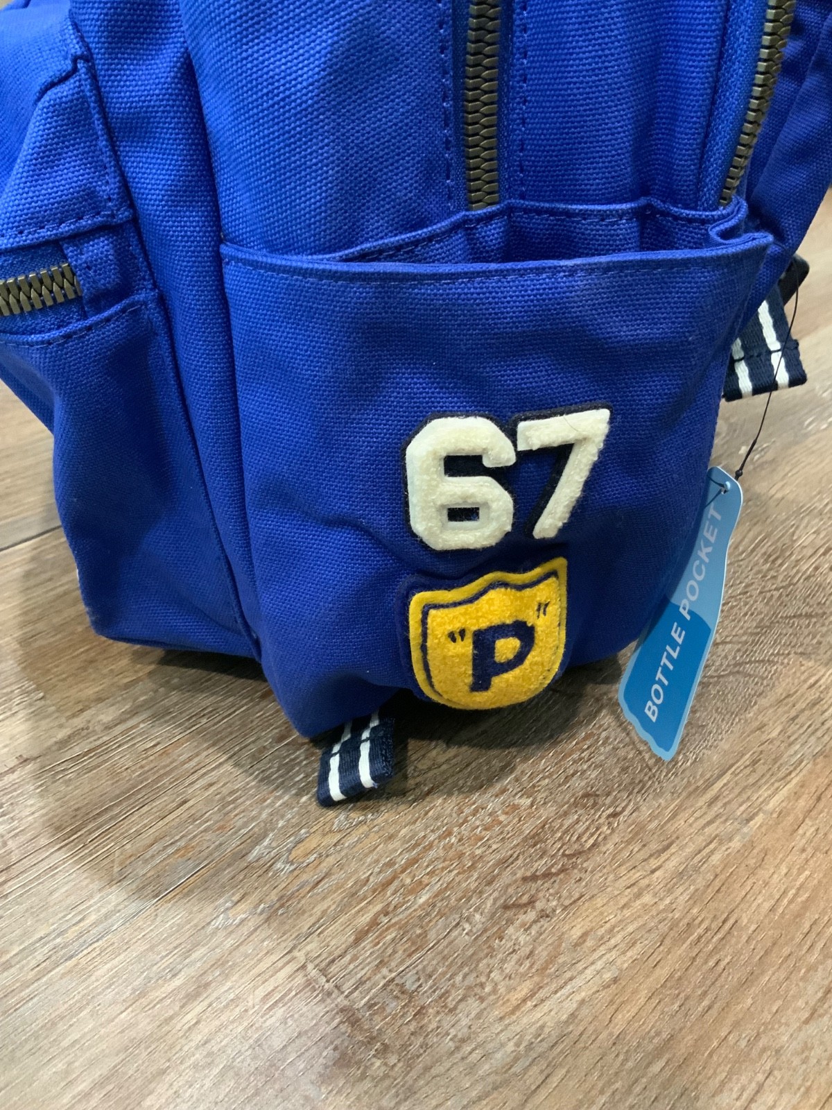 New Polo Ralph Lauren Men’s Polo Bear Baseball Canvas Blue Backpack