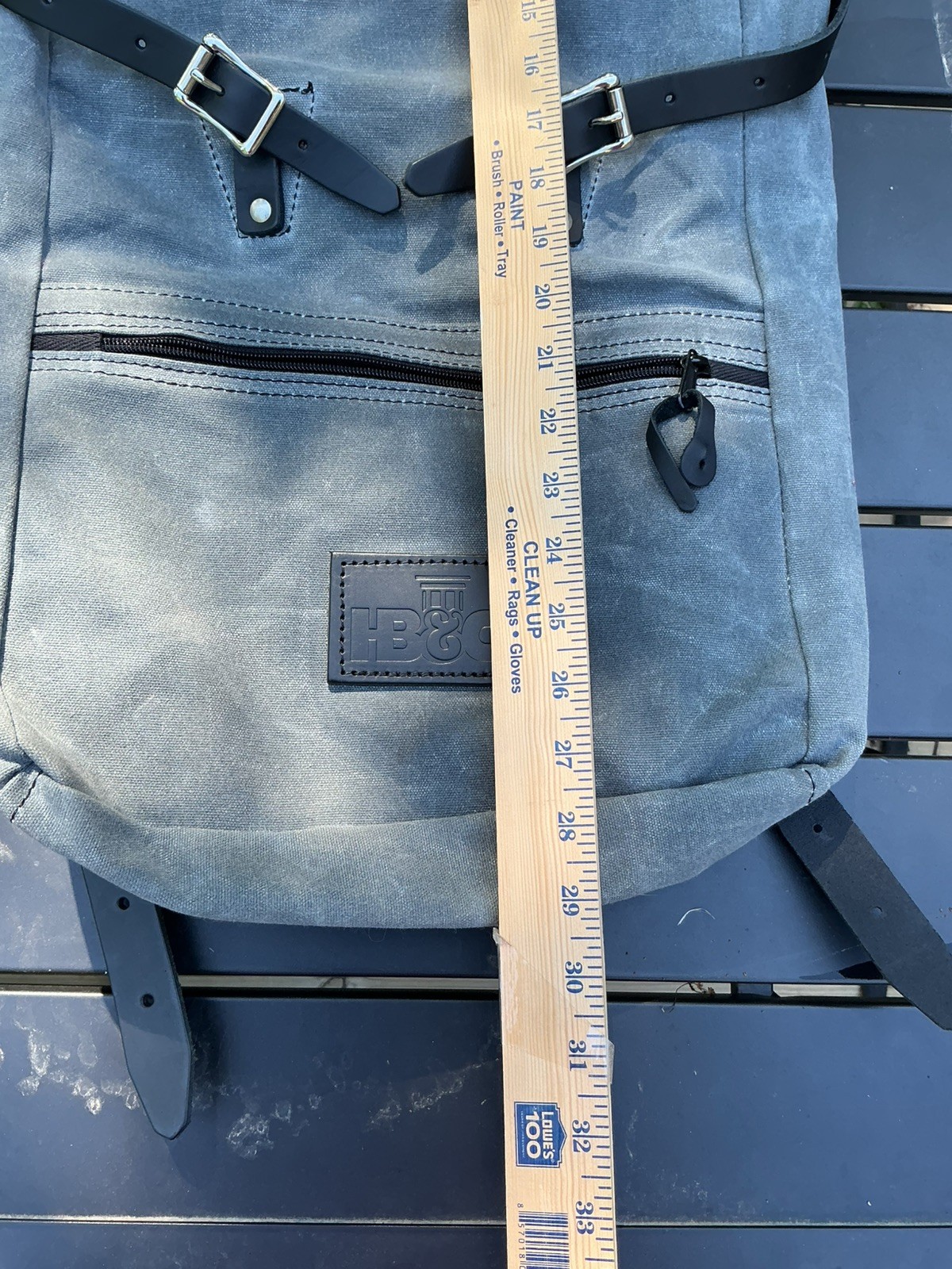 Duluth Pack Roll Top Scout Backpack Canvas Leather Grey Unisex Minn Rucksack