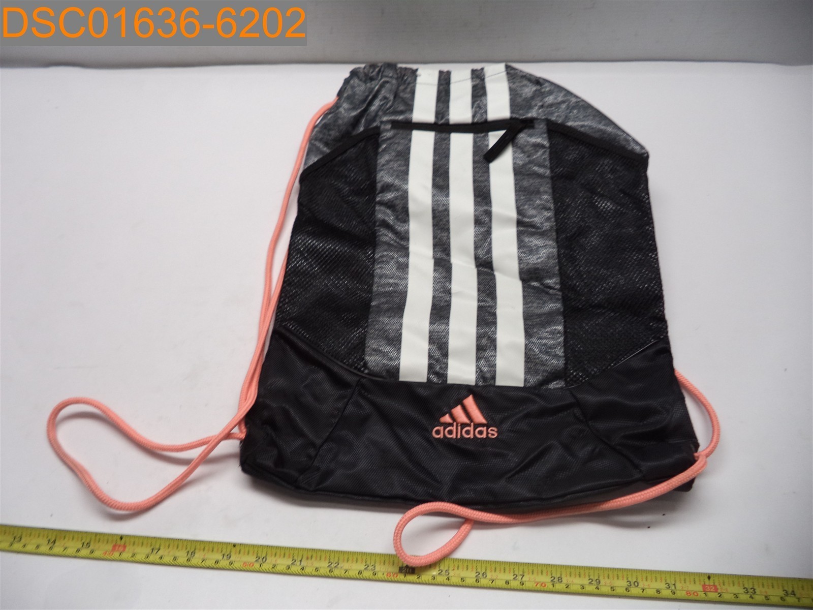 Adidas, Coral Drawstring Bag, RN# 90288, B175, #140623C, 140625C, F80J22Ft03924