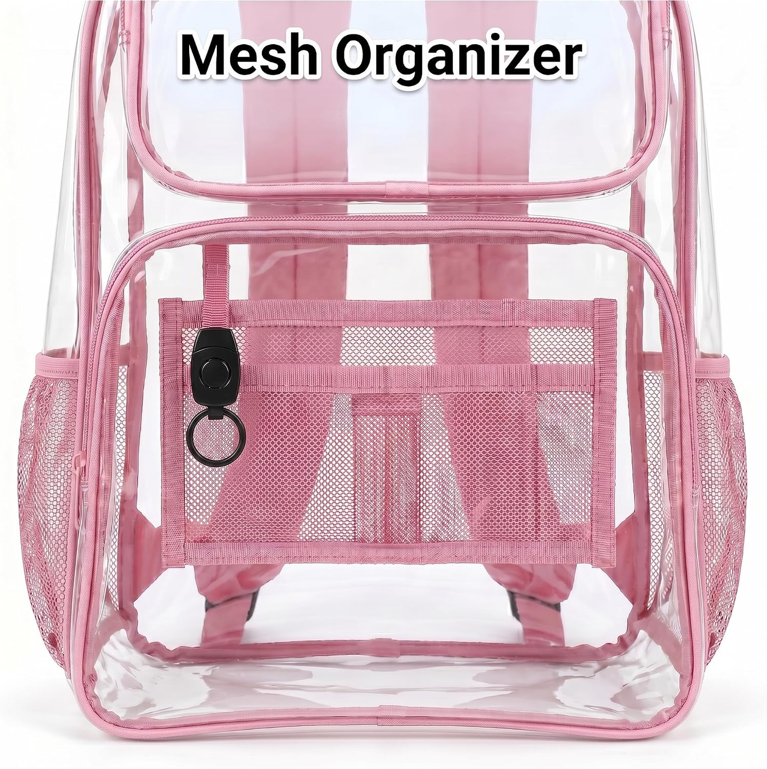 Clear Backpack for School, 16.5 Inch Large Heavy Duty Transparent Backpacks Stad