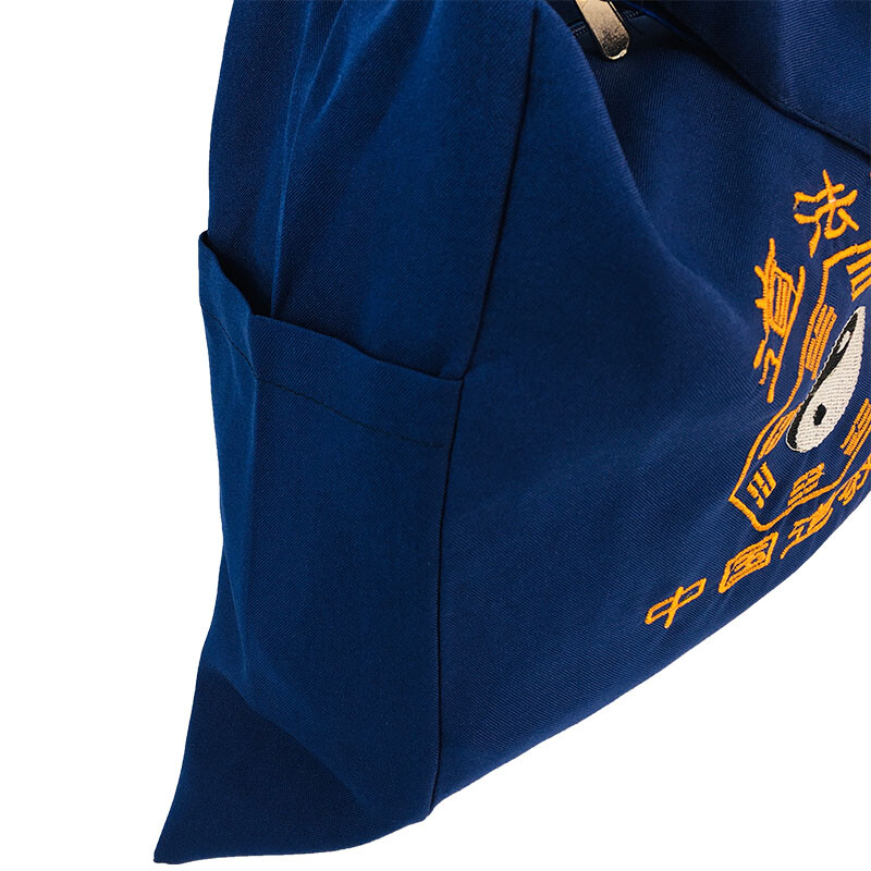 Chinese Embroidery Canvas Bag Zipper Taoist Bag Shoulder Bag Tai Chi Bagua