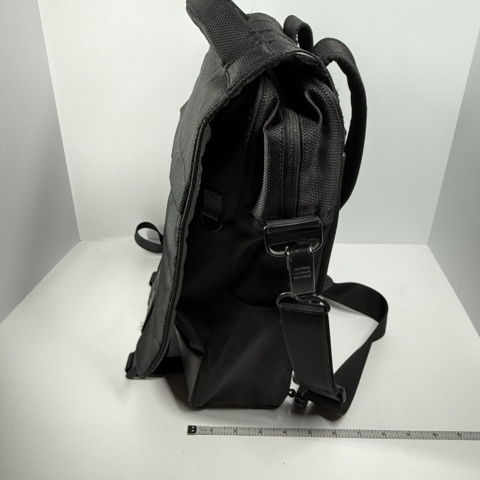 Tumi T-Tech Ballistic Nylon Messenger Backpack Laptop Bag Black Travel Work