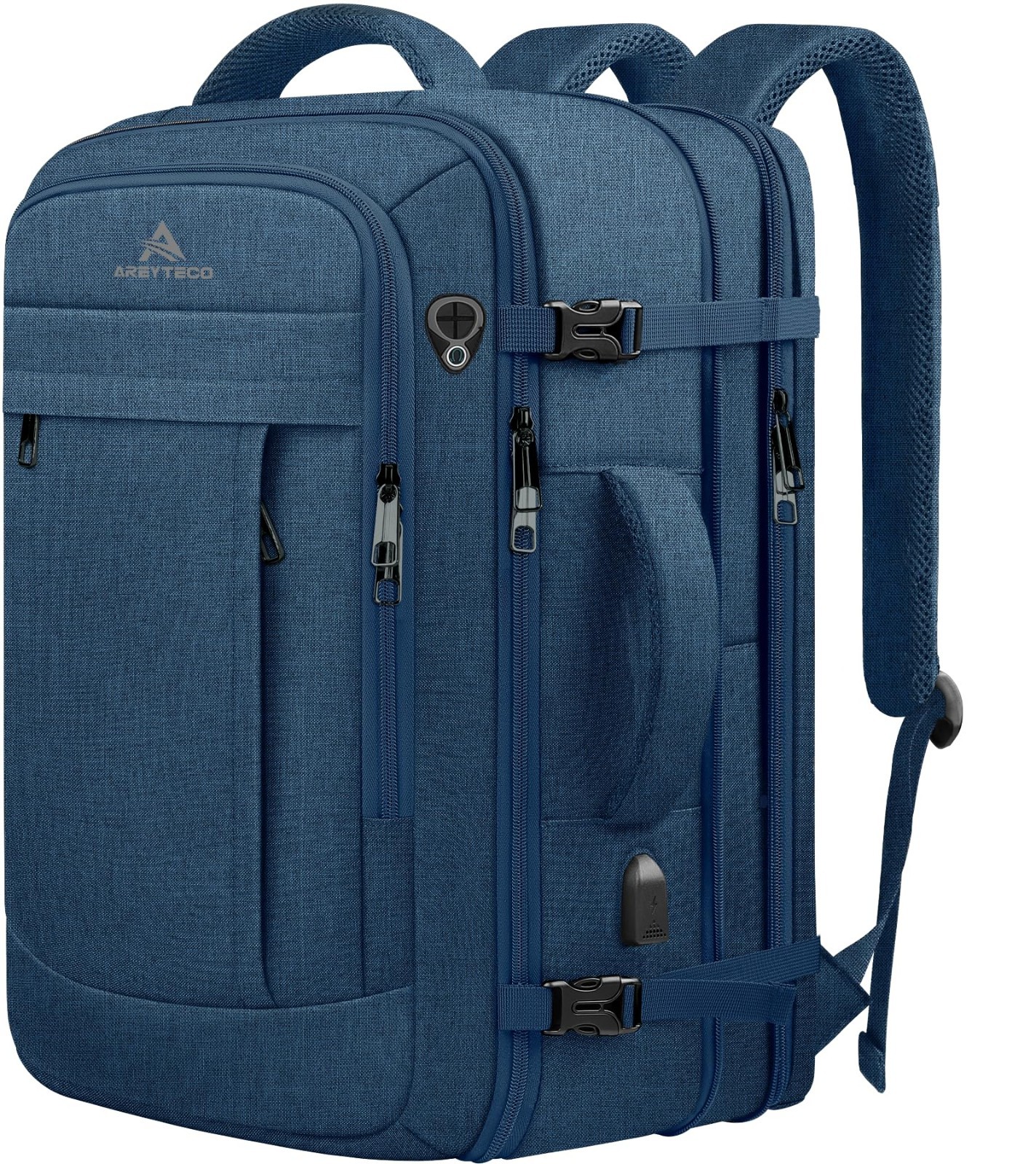 60L Large Capacity Laptop Backpack – Water Resistant Travel Rucksack, Expandable