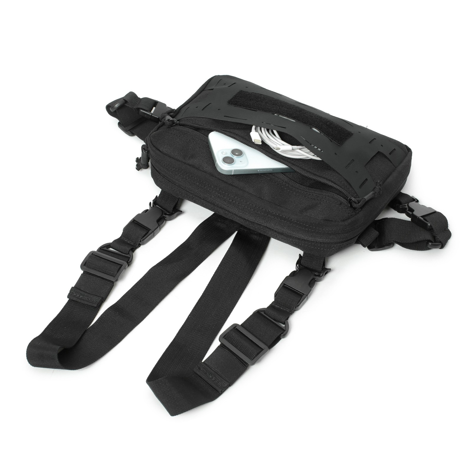Tactical Chest Rig Pack for Men Running Chest Bag Molle Sport Utility Chest Pack