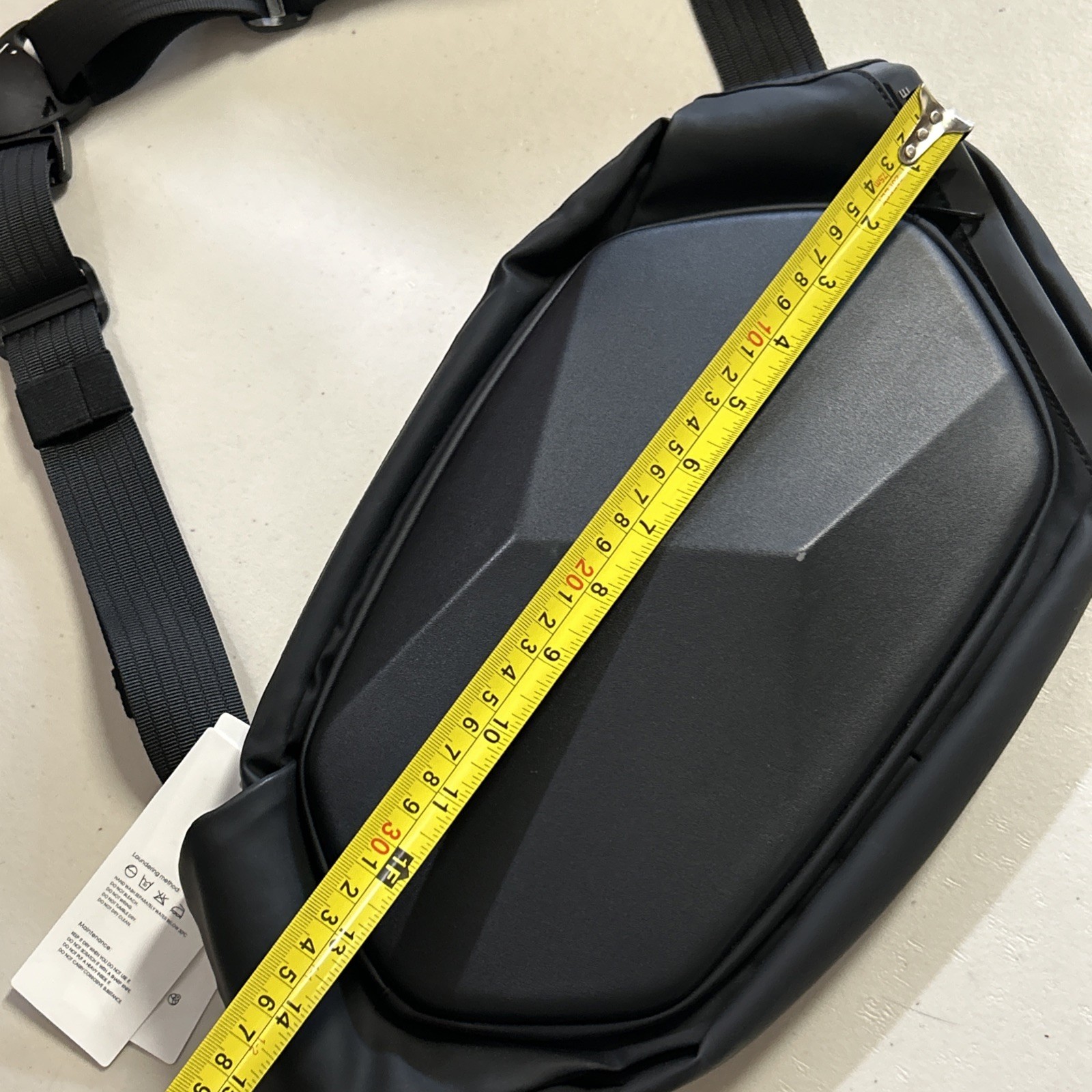 BANGE Tech Sling Bag Modern Geometric Design New With Tags Minor Cosmetic Flaw U