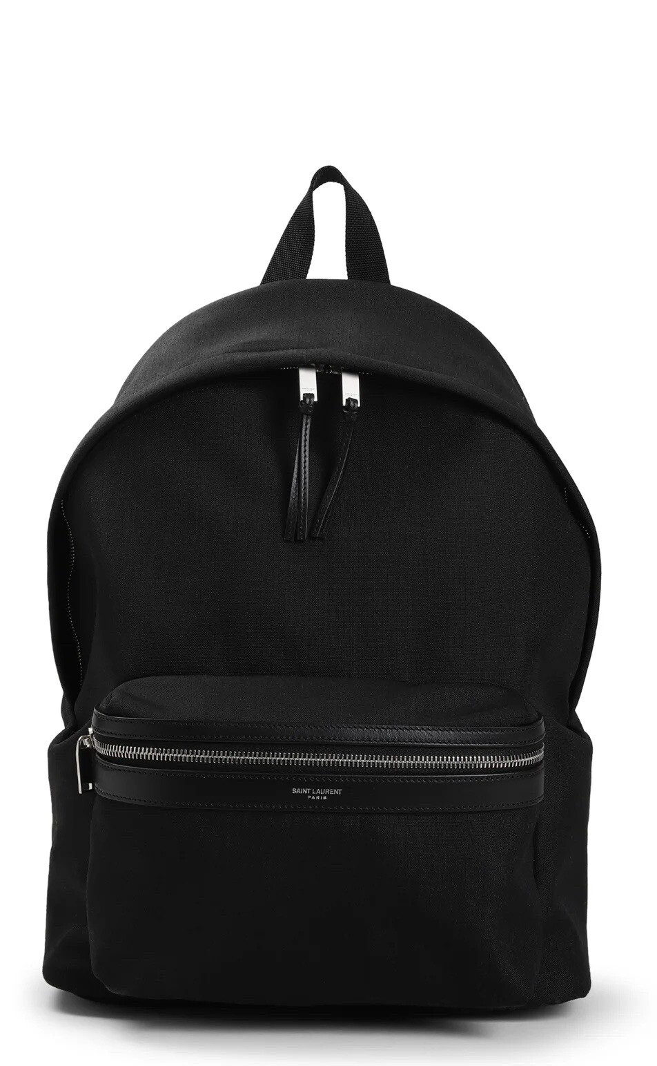 Saint Laurent City Backpack Econyl Leather Nylon Black