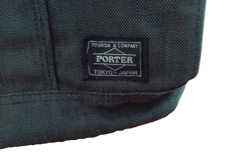 YOSHIDA PORTER Tote Bag Black Canvas Made in Japan