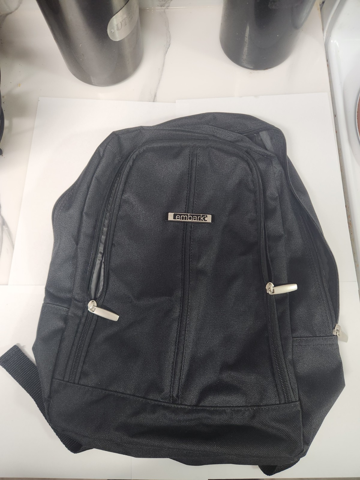 Embark Brand Backpack Black 16″ x 14″