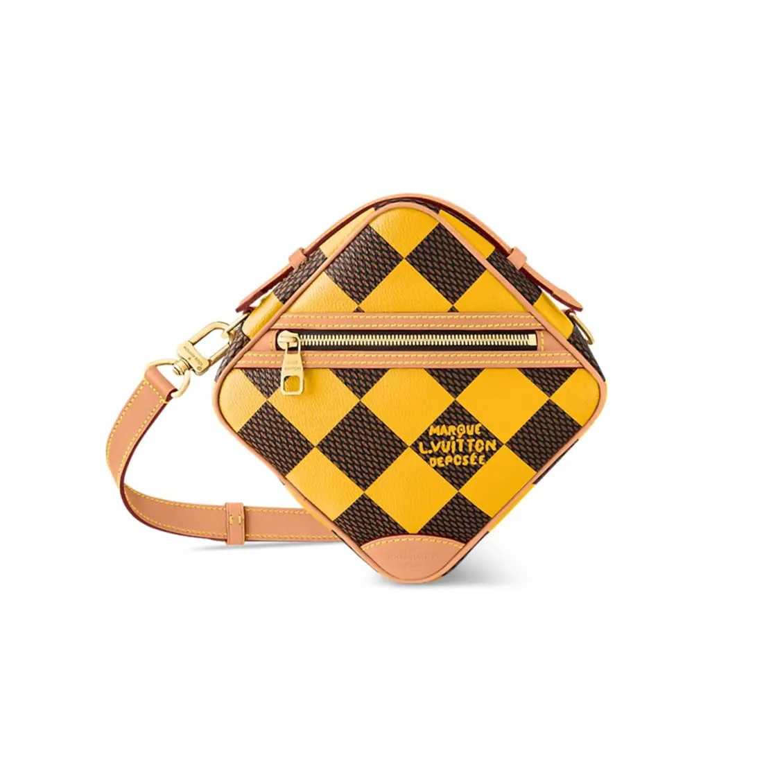 LOUIS VUITTON Chess Messenger Single Shoulder Crossbody Bag Men’s 9.4x3x9.4 in