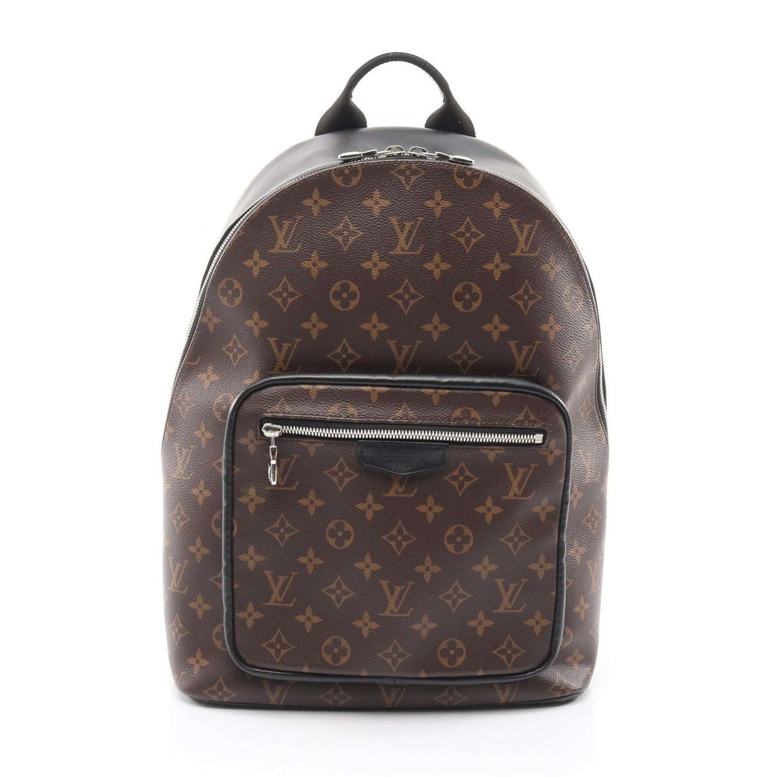 Louis Vuitton Josh NV Backpack Brown PVC Canvas Leather Used 39cm