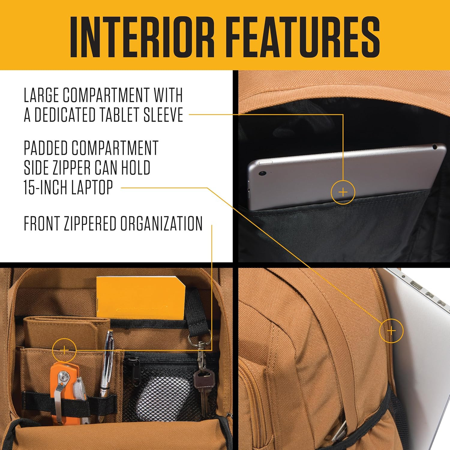 Backpacks Laptop Bag Dual-Compartment Water Repellent 28L Choose Your Color