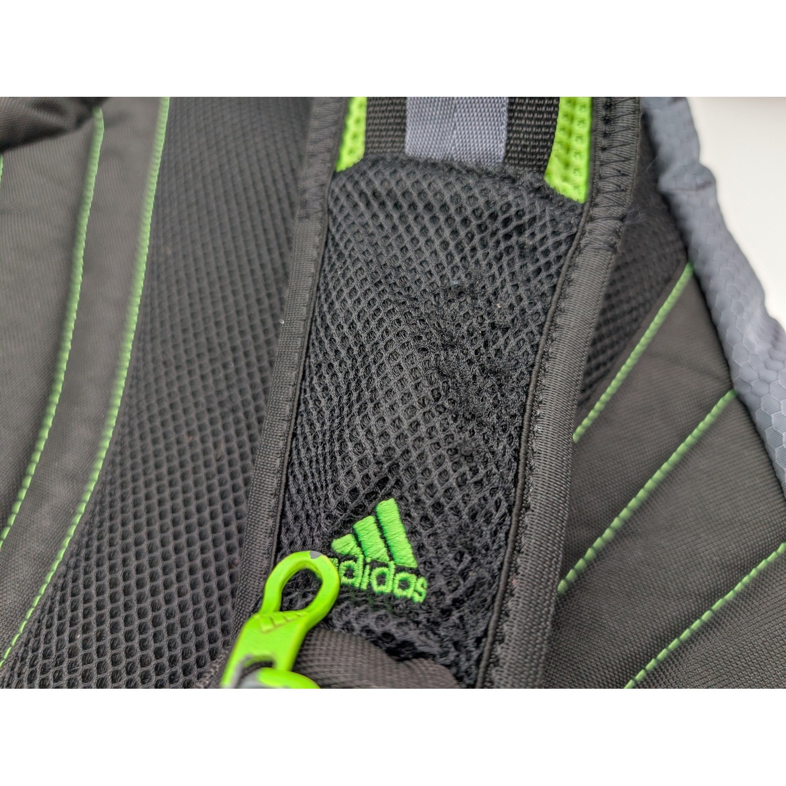 Adidas LoadSpring Sling Backpack Grey Black Neon Green One Strap Bag