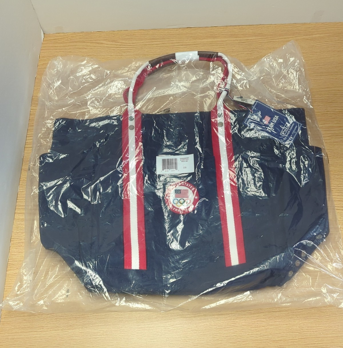 Polo Ralph Lauren Team USA 2024 Summer Olympics Patch Tote Bag Navy Blue Sealed