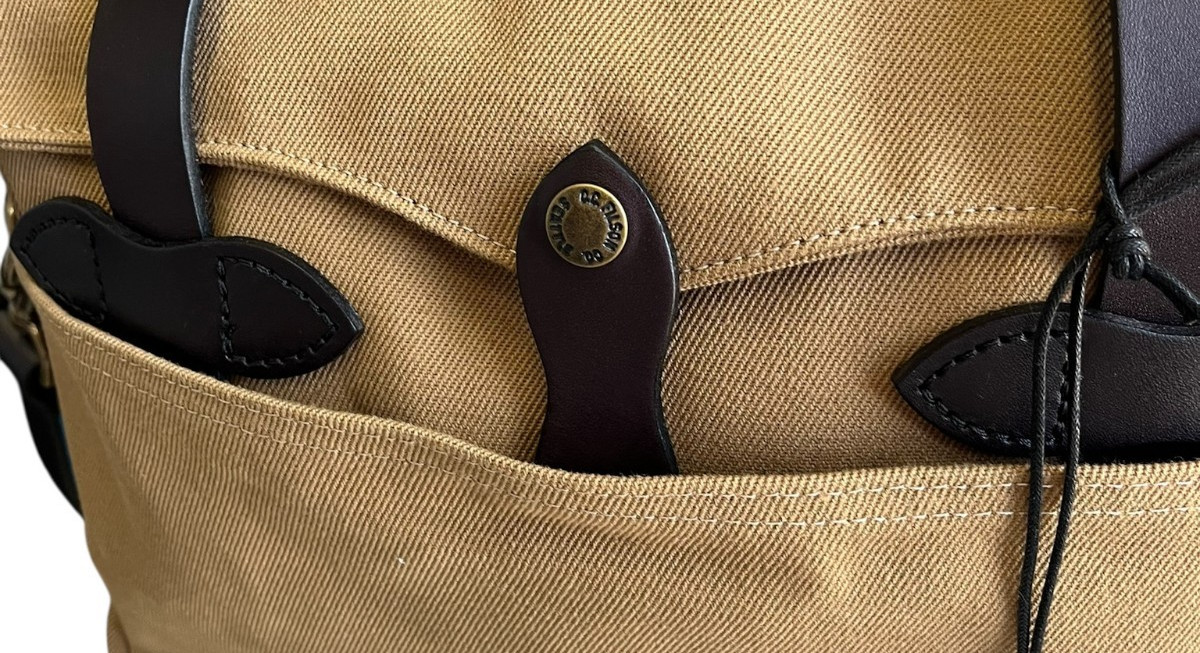 Filson Rugged Twill Original Briefcase | Made in USA | Dark Tan 256 Brand New