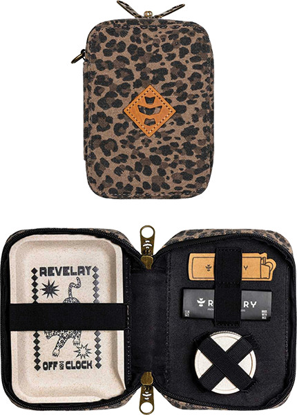 REVELRY ROLLING KIT TRAVELER LEOPARD