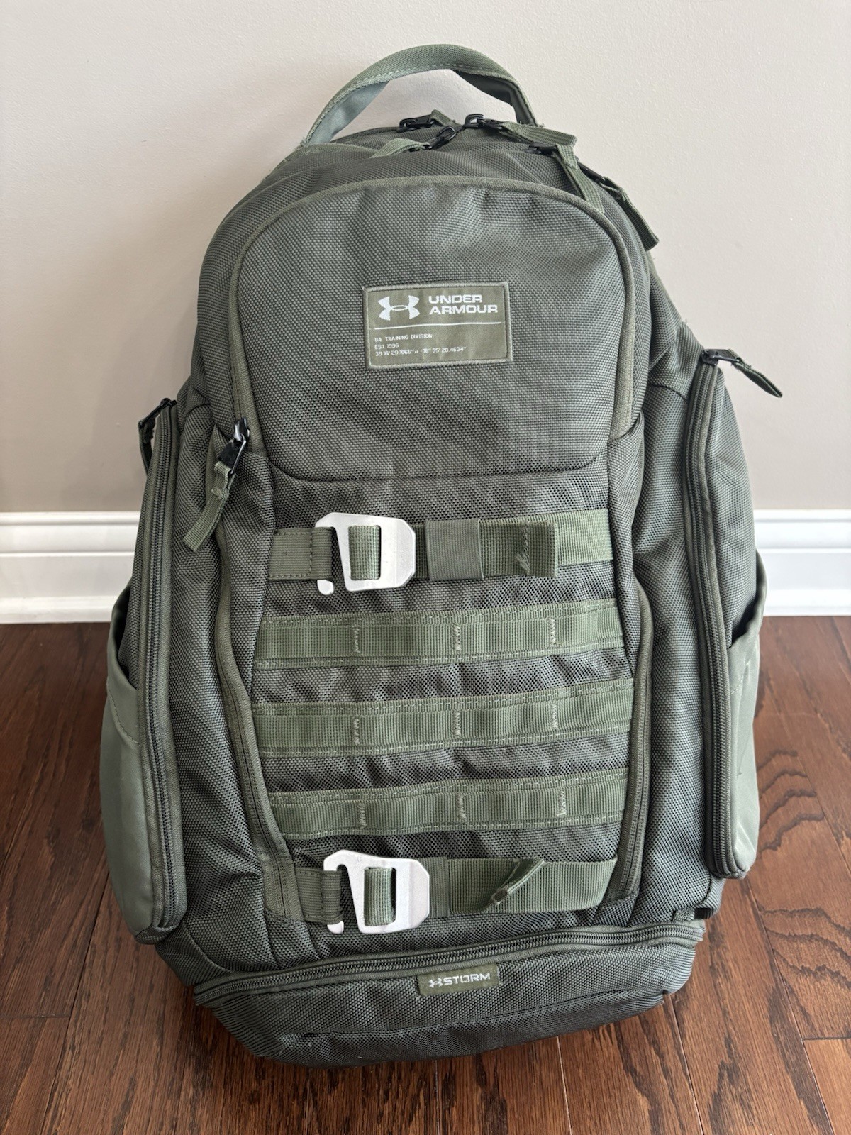 UNDER ARMOUR Backpack OD Green UA Tactical Heavy Duty Huey Molle EDC Rare Bag