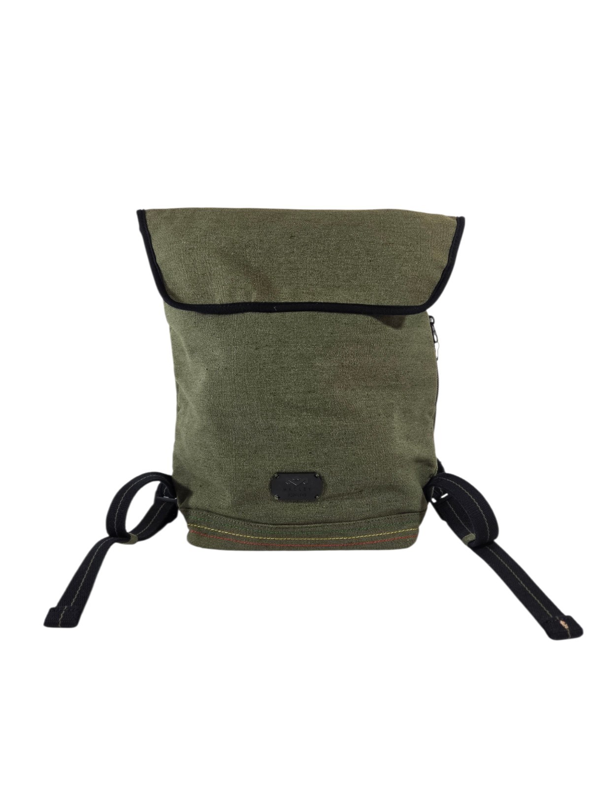 House Of Marley Hemp Bag Bob Marley Back Pack Olive Green Adjustable Straps