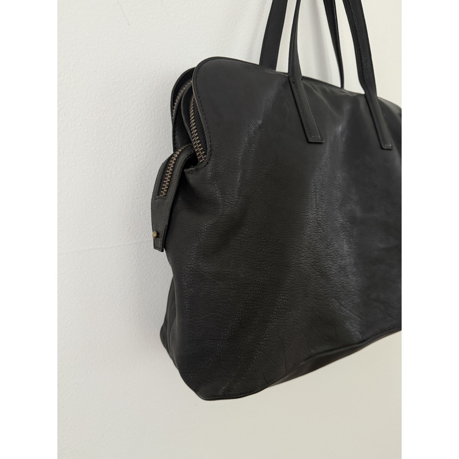 Officine Creative Leather Top Handle Shoulder Side Bag