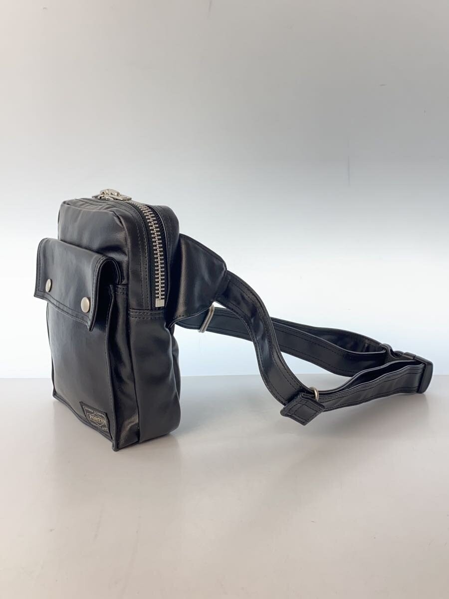 Authentic PORTER Black Shoulder Bag 6.5cm x 21cm x 16.5cm Damage-Free