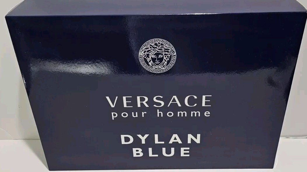 Versace Mens DYLAN BLUE2-PC Gift Set Puor HommeToilette & Backpack Authentic NIB