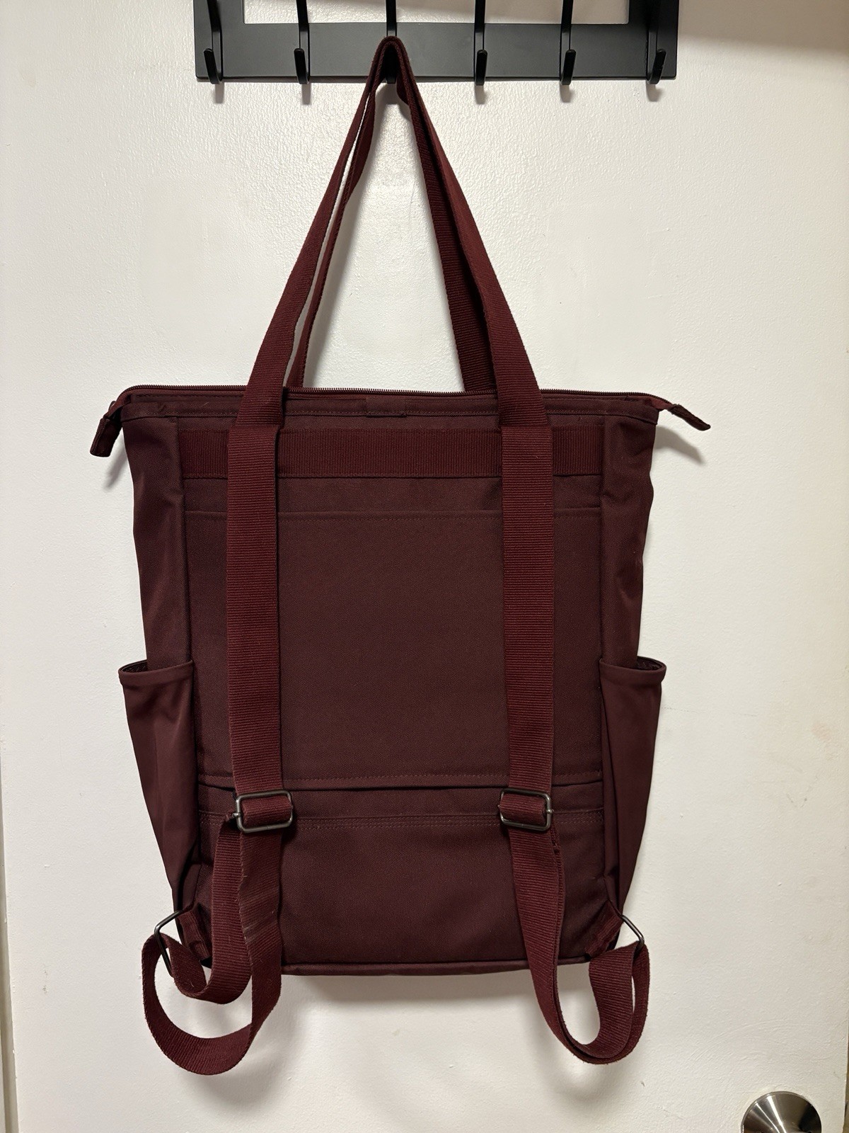 Carhartt Classic Convertible Backpack Tote Laptop Bag Maroon Red