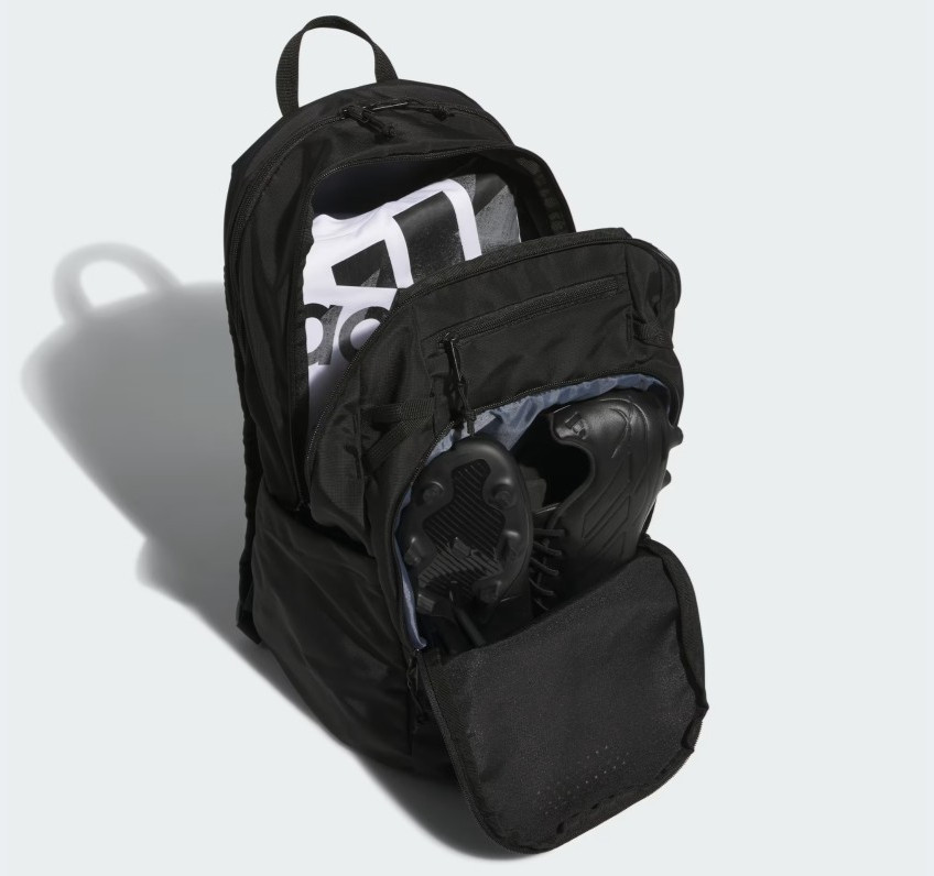 Adidas Black Defender 5 Backpack Laptop Gym School Bag New