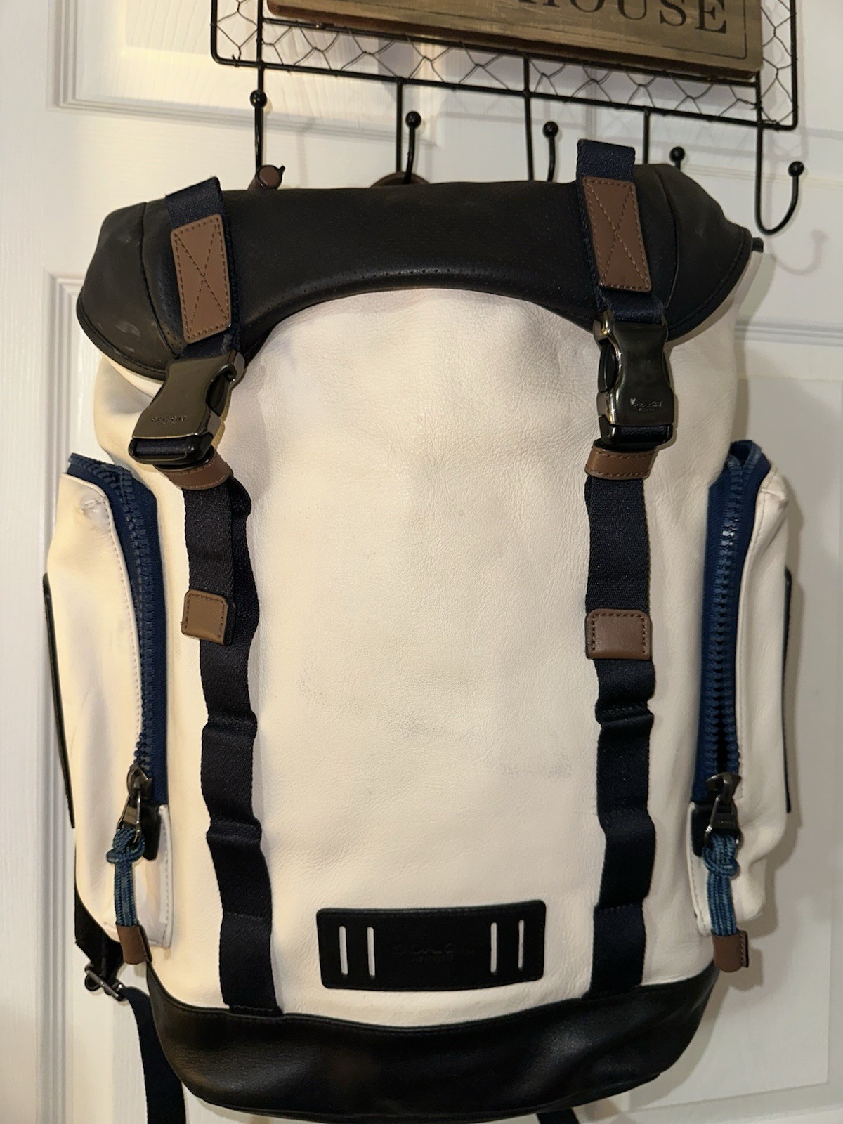 Coach Calfskin Leather Ranger Track Backpack