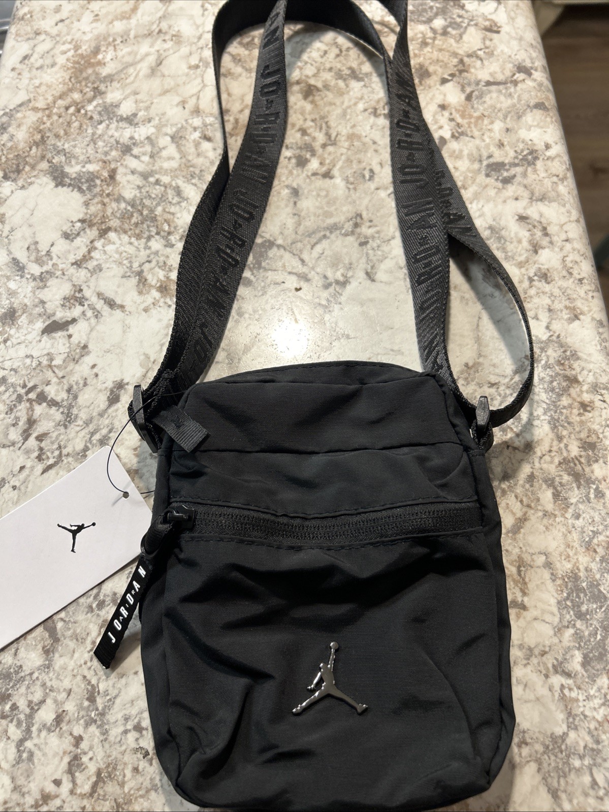 Nike Jordan Jumpman Airborne Air Crossbody Hip Festival Mini Bag Black Golf