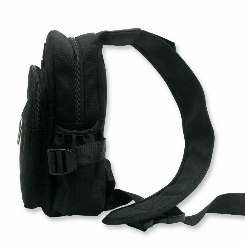Mens Women Nylon Shoulder Chest Cycle Sling Daily Bag Crossbody Travel Backpack