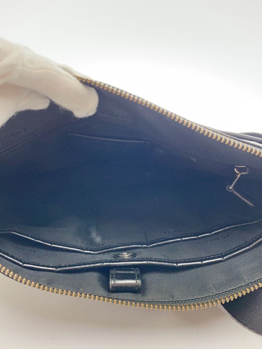 Coach Shoulder Bag Manhattan Convertible Slim Messenger Leather BLK 25992 Used