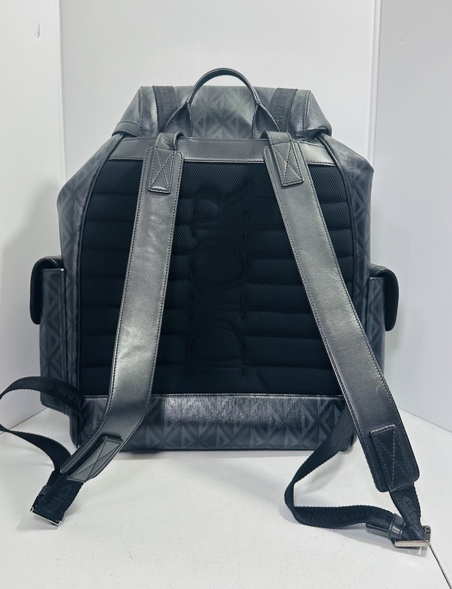 Christian Dior Hit the Road Backpack CD Diamond Coated Canvas
