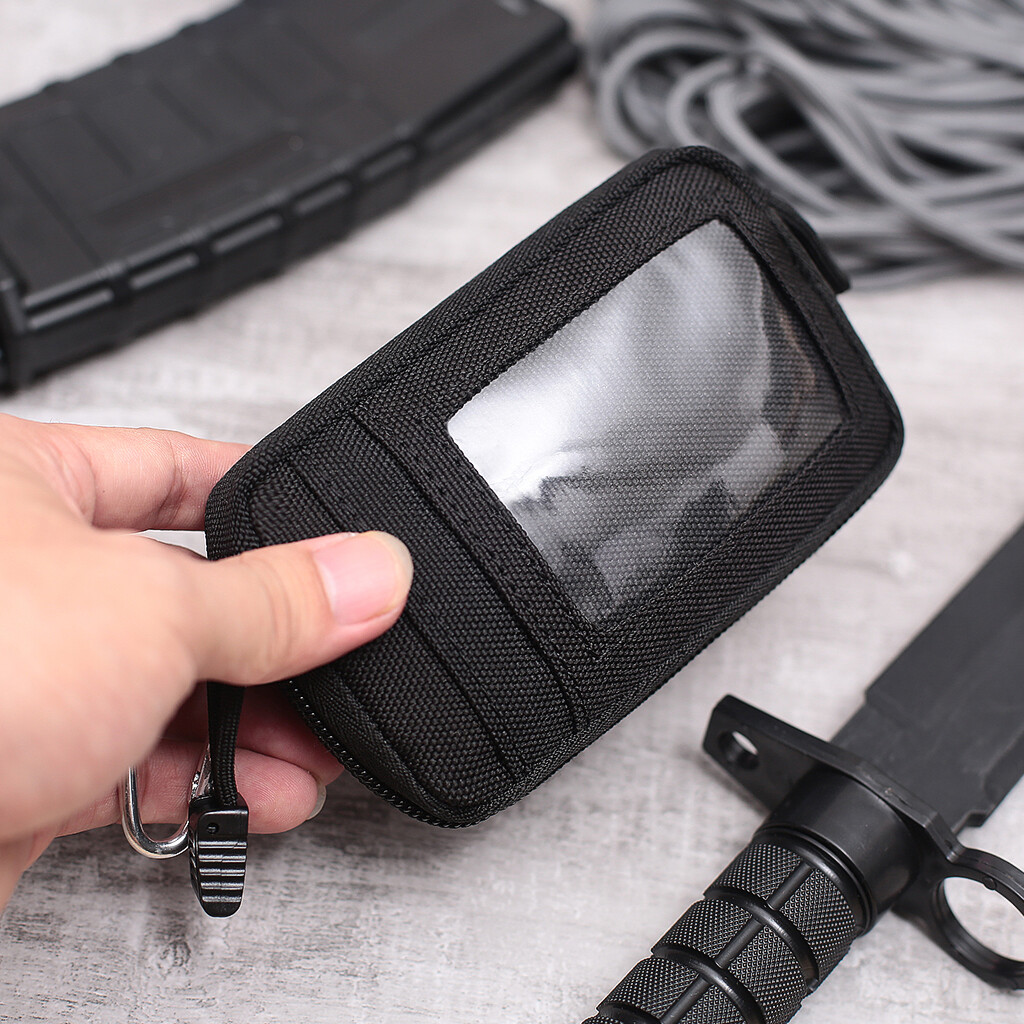 Tactical Card Organizer Pack EDC Pouch Waist Bag Case Travel Belt Fanny Wallet