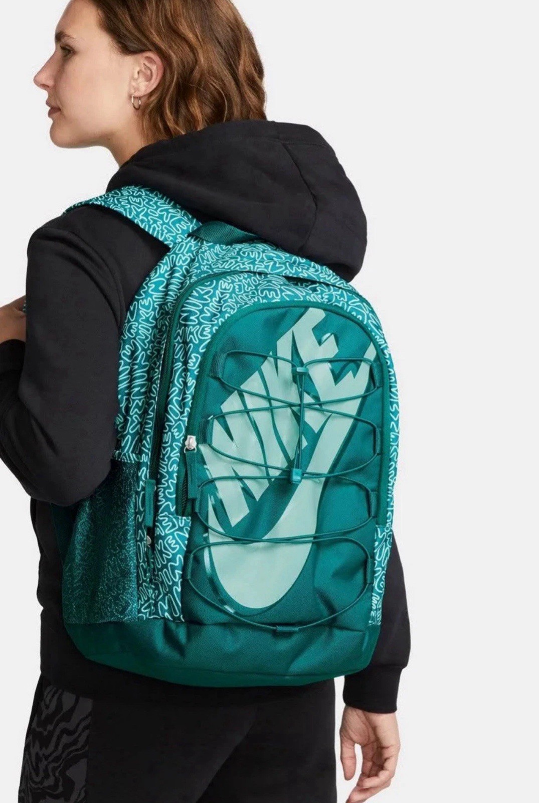 Nike Hayward Real Teal Logo 26L 1,587 Cu In Backpack!!!