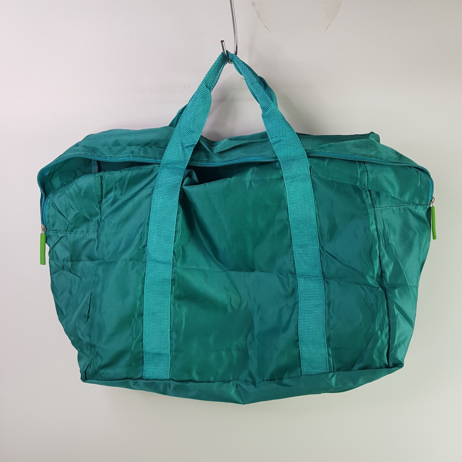 NEW Retro Travelex Duffle Bag Unisex Aqua Blue 44x34cm Multi-Pocket Top Handle