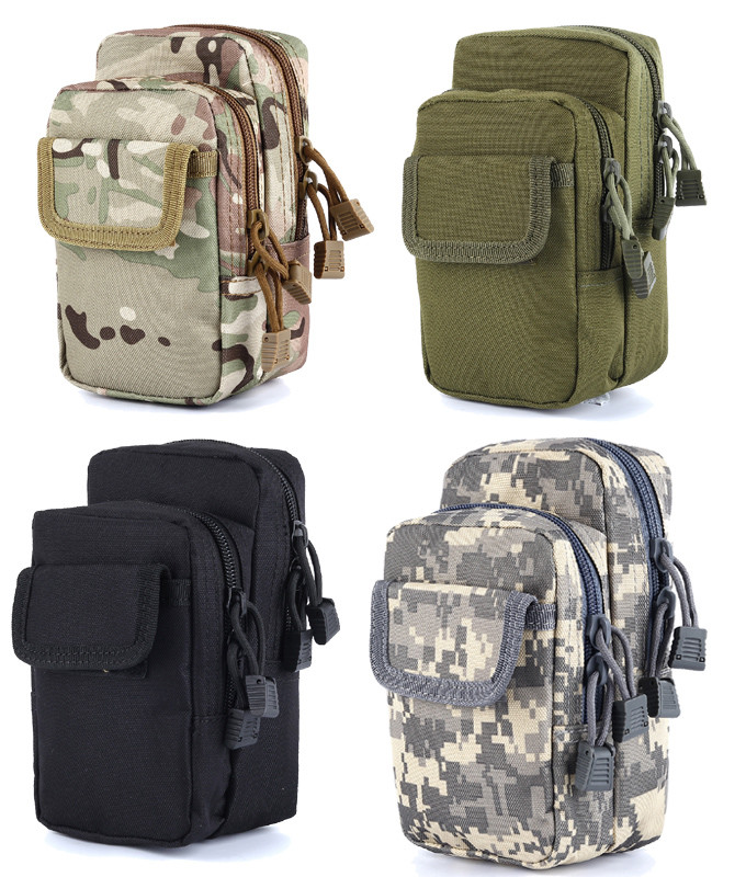 Men Tactical Molle Pouch Belt Waist Fanny Pack Bag Military Waist Pocket