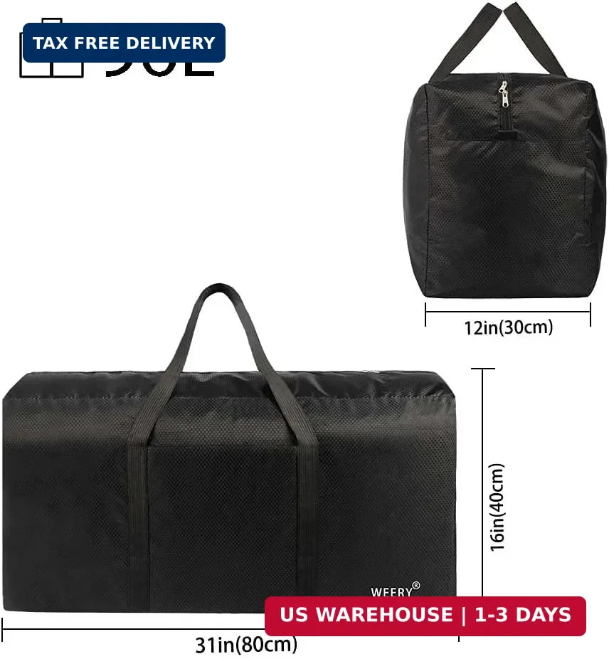 Extra Large Duffle Bag 96L Lightweight Foldable Waterproof Travel Bag