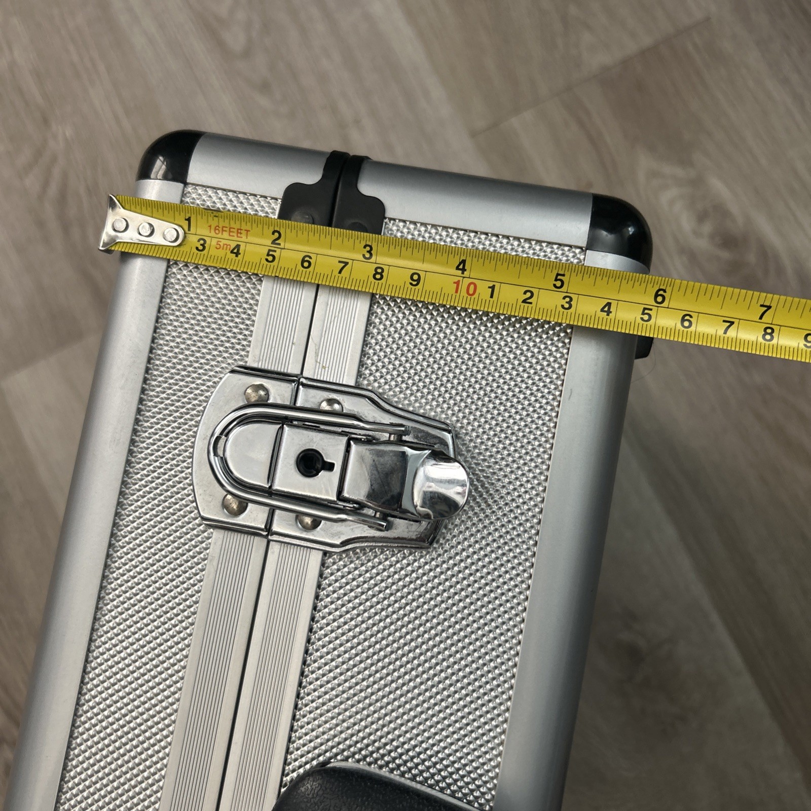 Aluminum Briefcase Locking Road Plane Gear Hard Storage Case 18x13x6 Silver