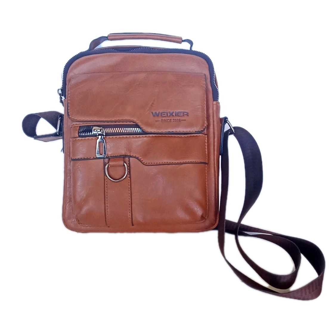 Weixier Service Bag Crossbody JW Ministry Missionary Bible Messenger Brown PU