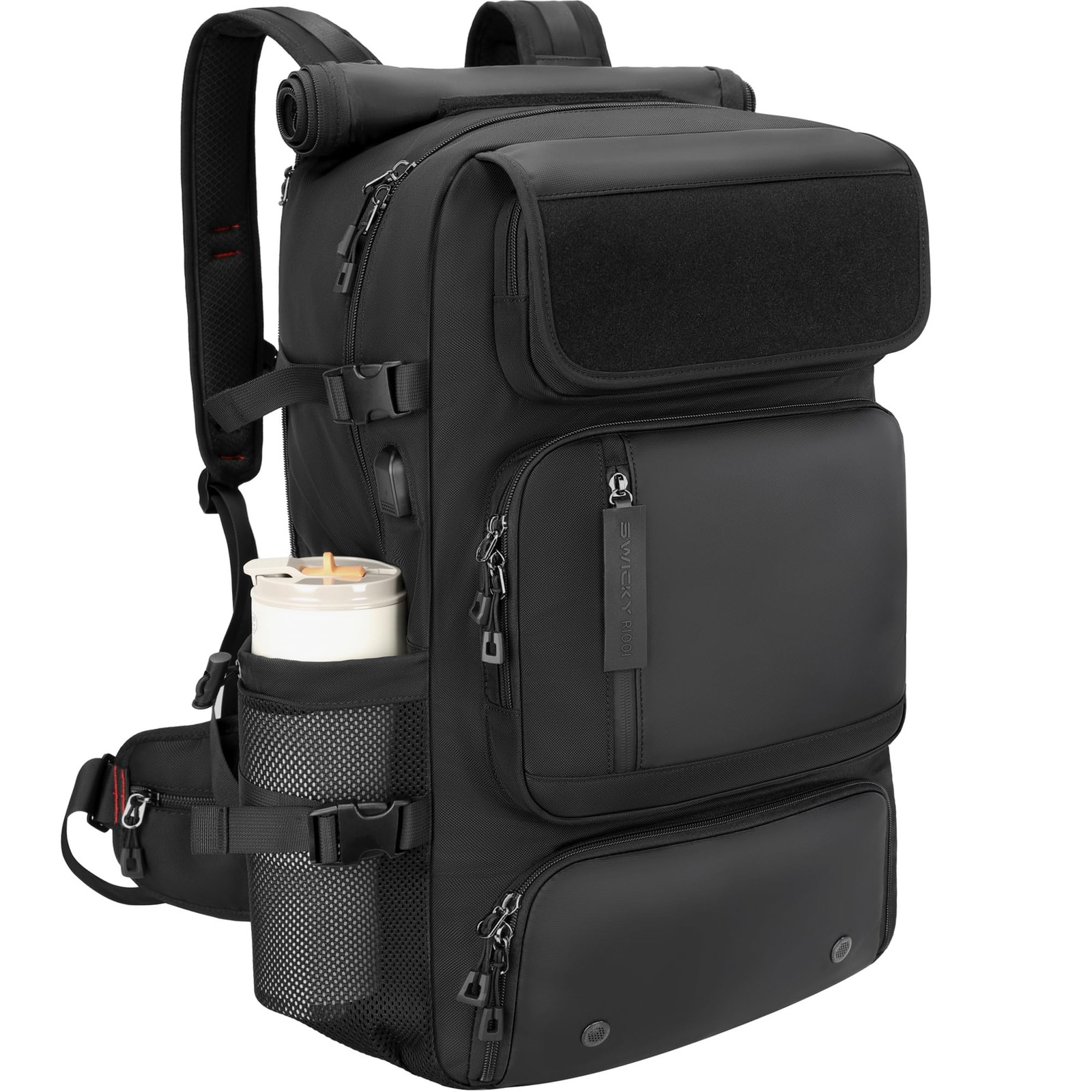 60L Convertible Carry On Backpack&Duffle Bag&Weekender Bag with 17″ Padded La…