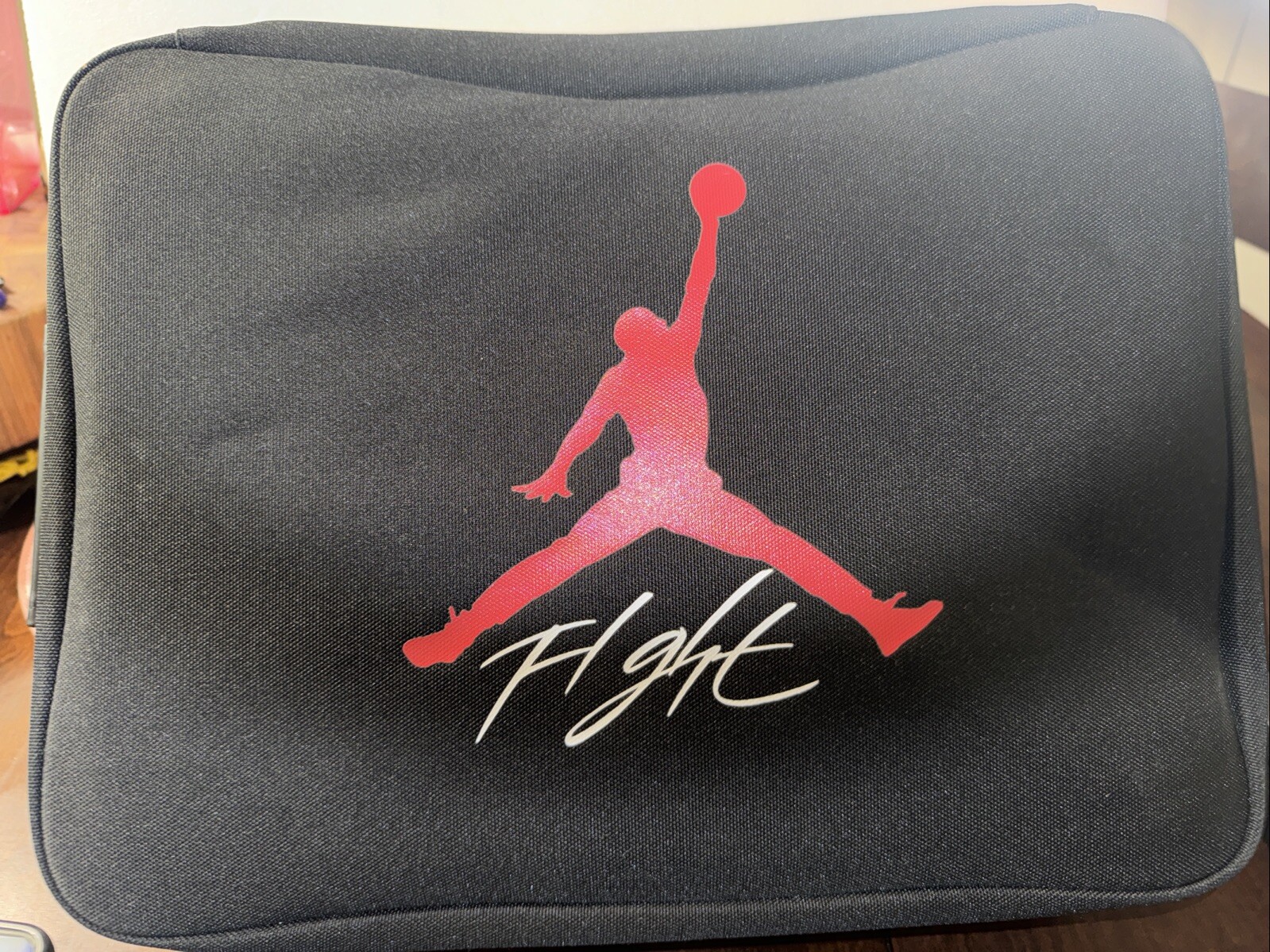 Nike Air Jordan Shoe Box Large Bag Black Cement Wolf Grey Retro Flight Elephant
