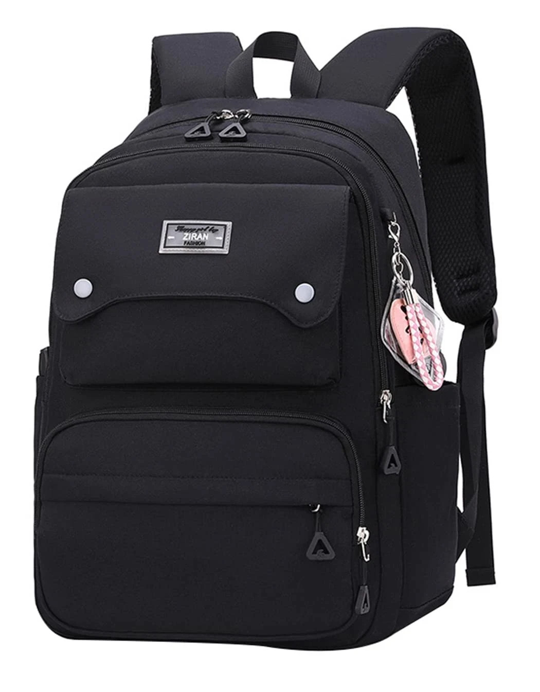 Teen Girls Casual Backpack for High Middle School 26 Liters Black Color