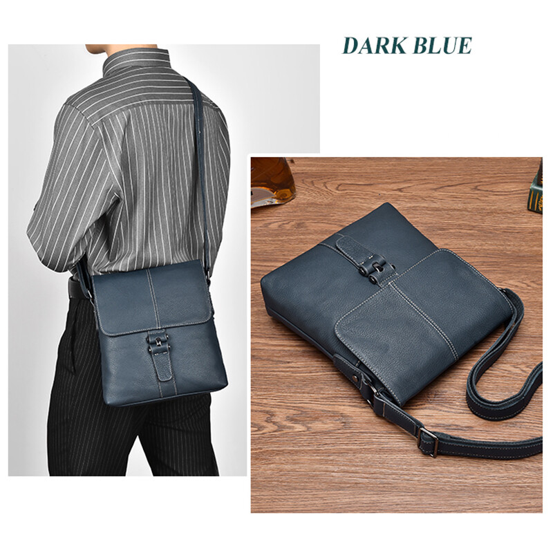 Messenger Bag Vintage Genuine Leather Satchel Crossbody Shoulder Travel Bookbag
