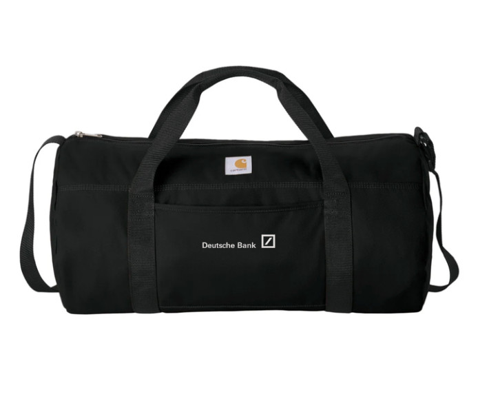 NWT 100% Authentic Deustche Bank NYC Deluxe Banker Bag Duffle Black / Black