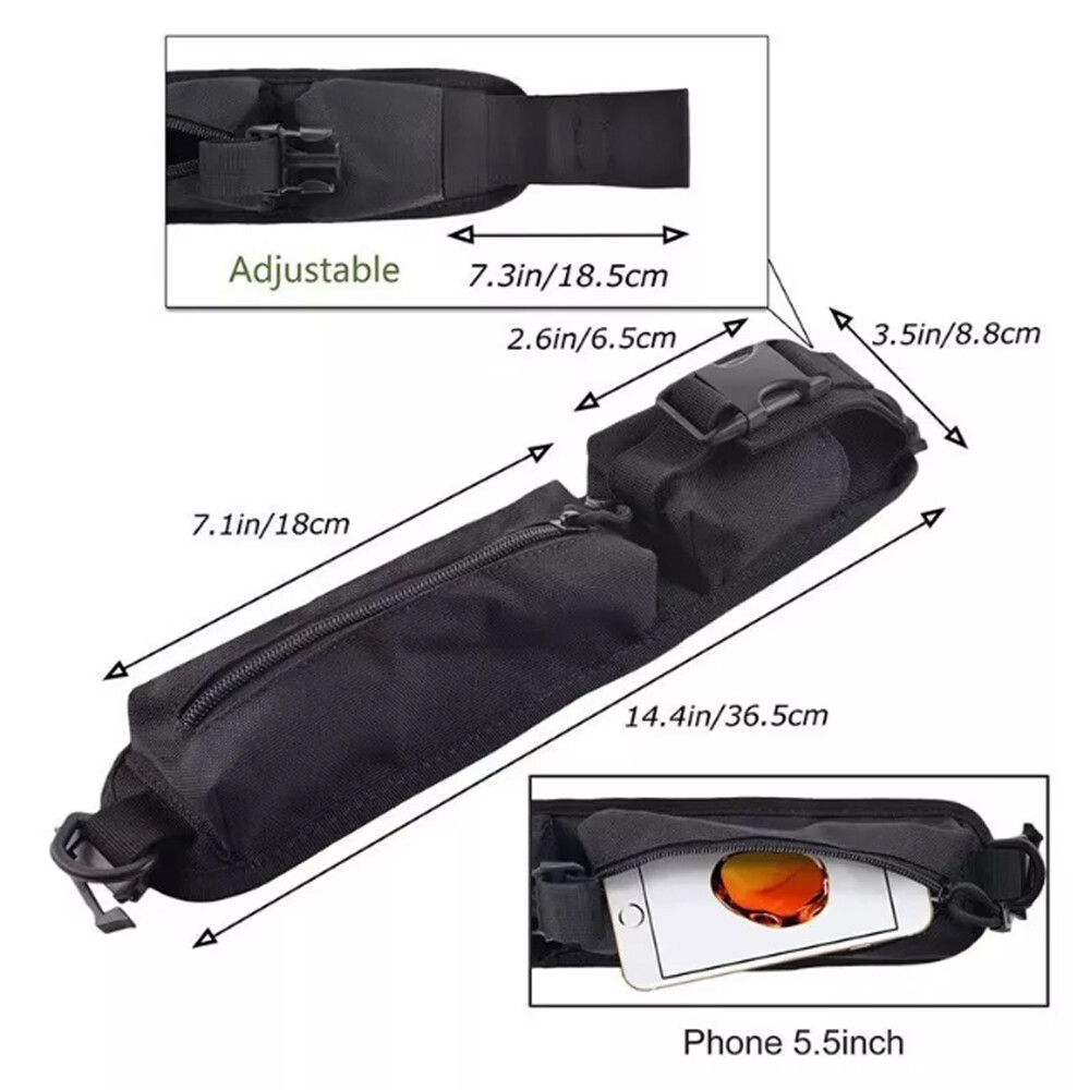 Black Tactical Molle Backpack Shoulder Strap Outdoor Accessory Hunting Molle Bag