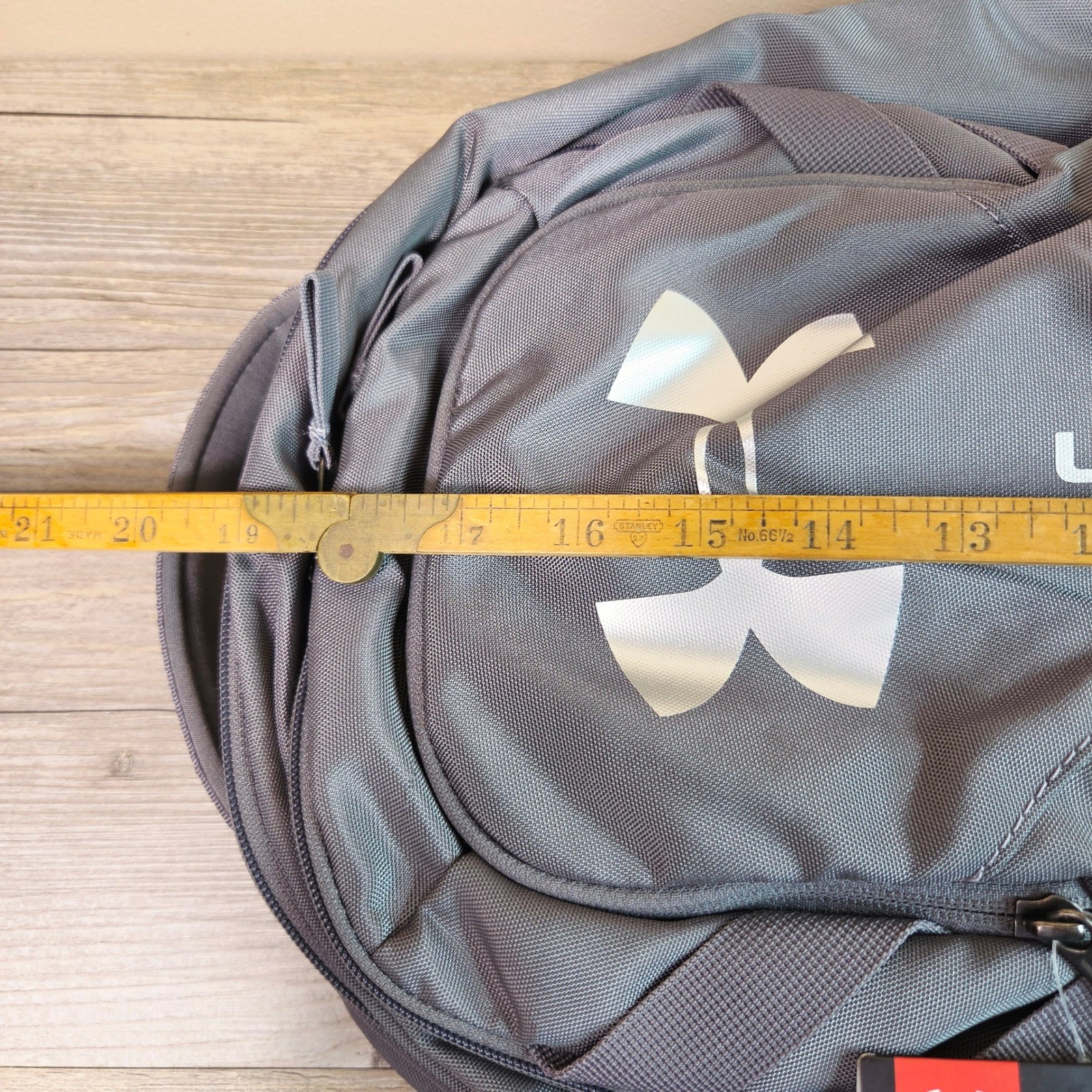 Under Armour Hustle 3.0 Backpack Gray Laptop Bag School Sports Gym NWT 30L New